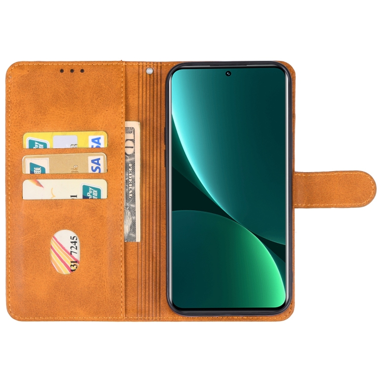  Xiaomi 13 Pro 5G Fodral Solid Läder Brun