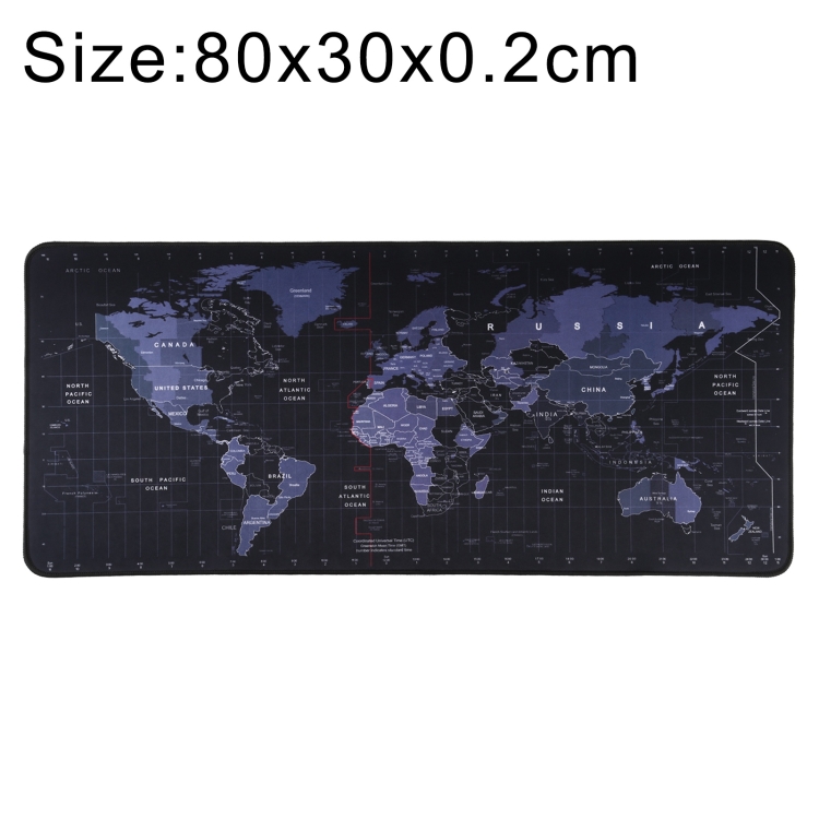  800 x 300 mm Musmatta/Skrivbordsmatta Världskarta