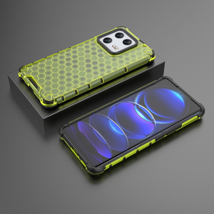  Xiaomi 13 Pro 5G Skal Shockproof Honeycomb Textur Grön