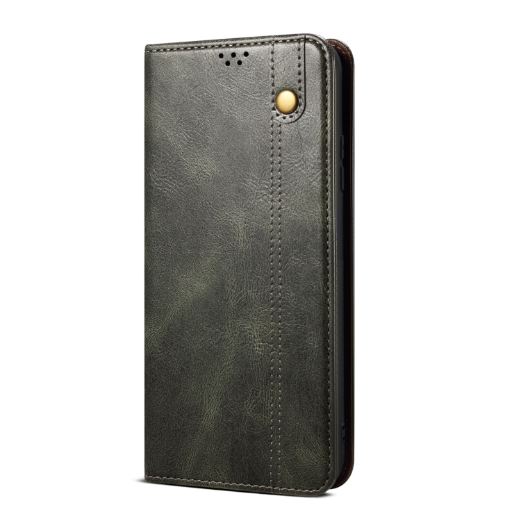  Xiaomi 13 Pro 5G Fodral Oil Wax Flip Läder Grön