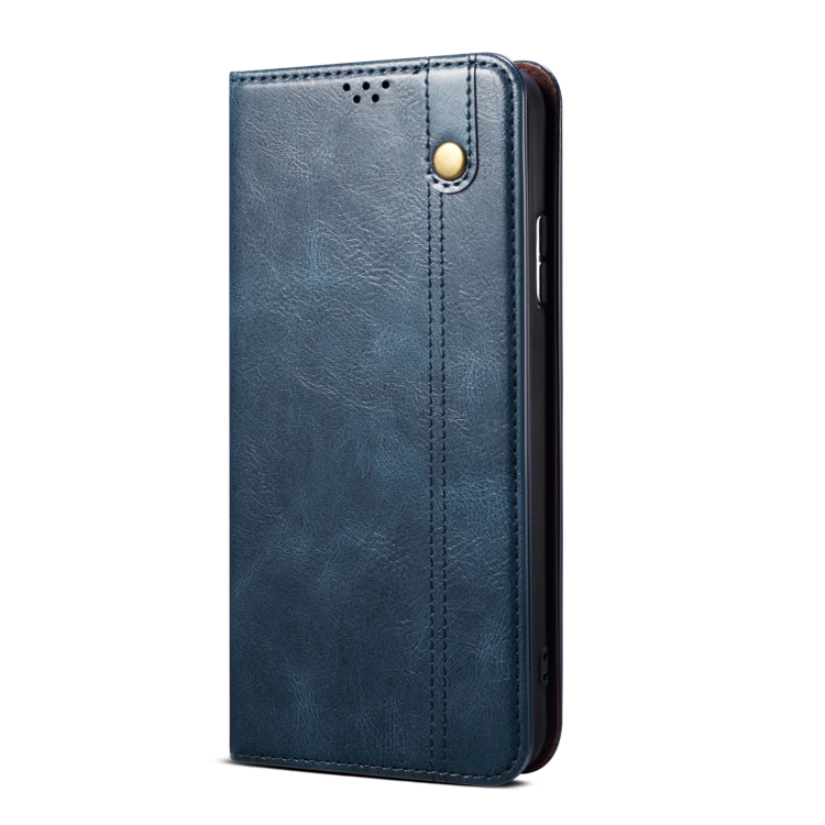  Xiaomi 13 Pro 5G Fodral Oil Wax Flip Läder Blå
