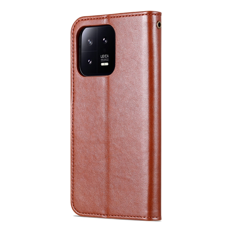 AZNS AZNS Xiaomi 13 Pro 5G Fodral Läder Brun