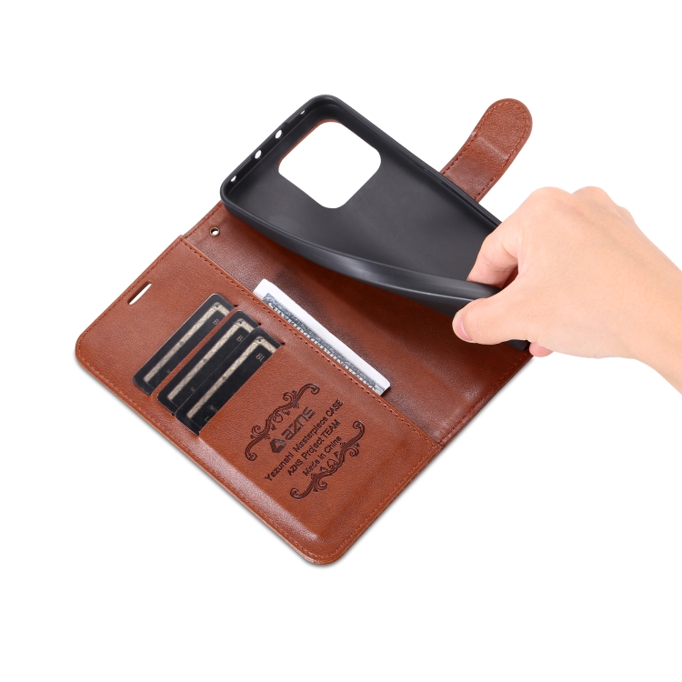 AZNS AZNS Xiaomi 13 Pro 5G Fodral Läder Brun