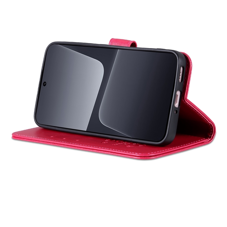 AZNS AZNS Xiaomi 13 Pro 5G Fodral Läder Rosa/Röd