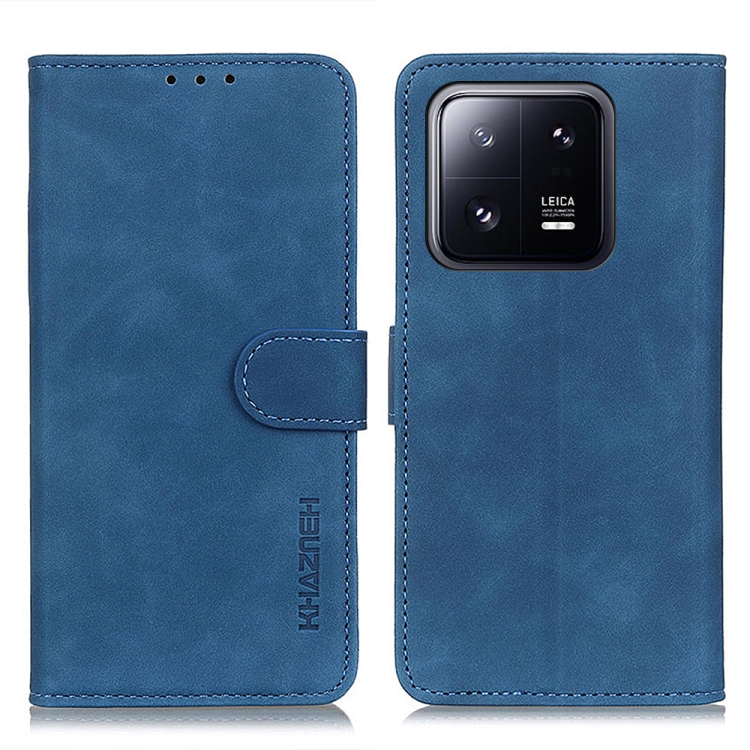 KHAZNEH KHAZNEH Xiaomi 13 Pro 5G Fodral Retro Läder Blå