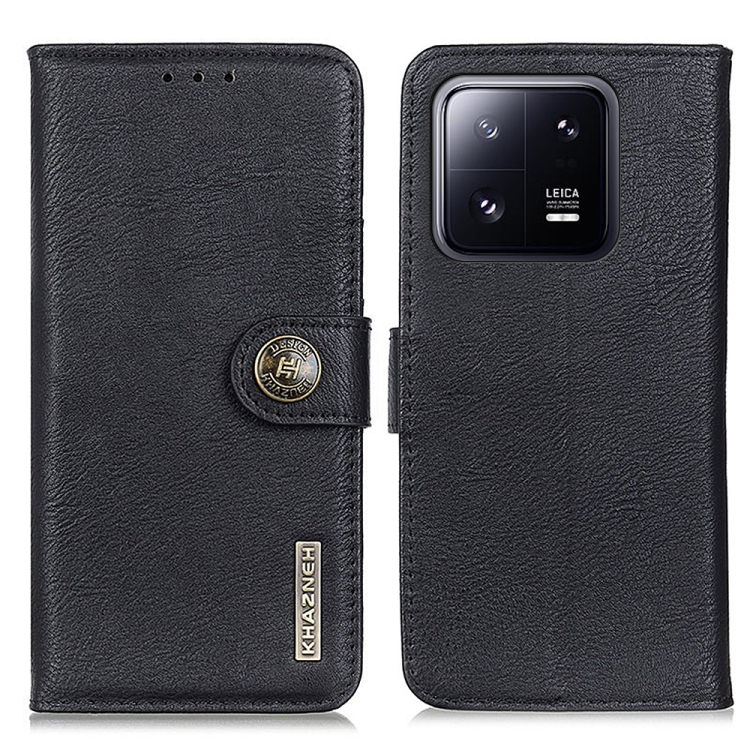 KHAZNEH KHAZNEH Xiaomi 13 5G Fodral Läder Svart
