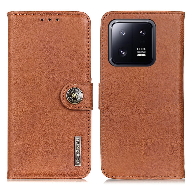 KHAZNEH KHAZNEH Xiaomi 13 Pro 5G Fodral Läder Brun