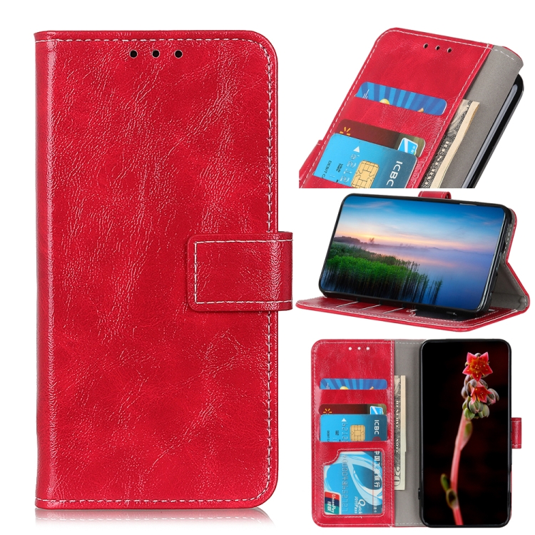  Xiaomi 13 Pro 5G Fodral Crazy Horse Retro Läder Röd