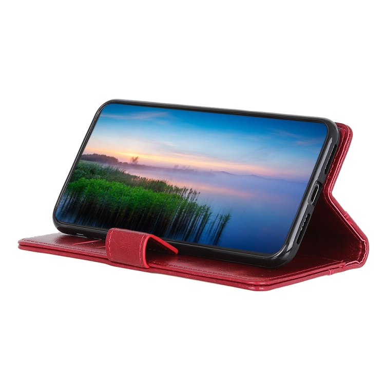  Xiaomi 13 Pro 5G Fodral Läder Mässing Dekor Vinröd