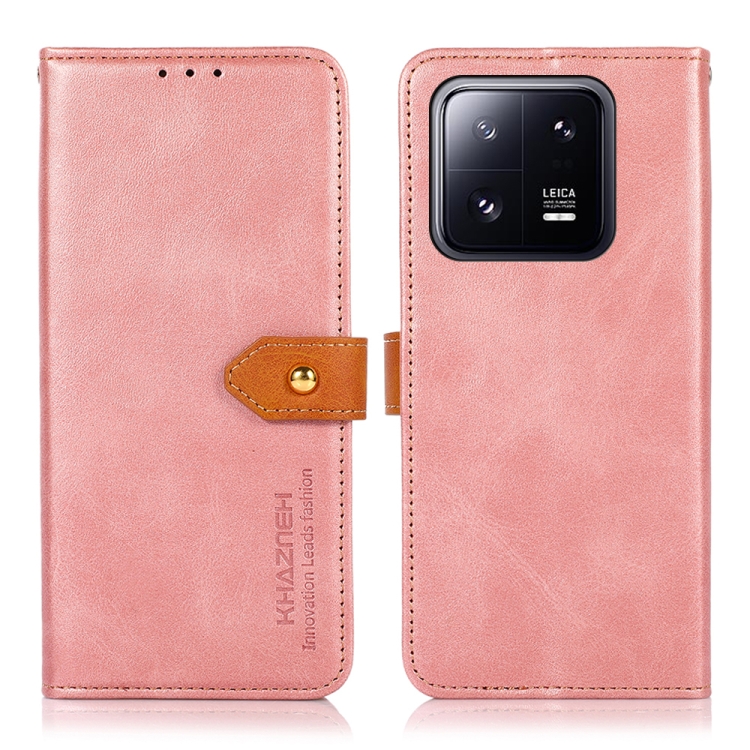 KHAZNEH KHAZNEH Xiaomi 13 Pro 5G Fodral Dual-Color Roséguld