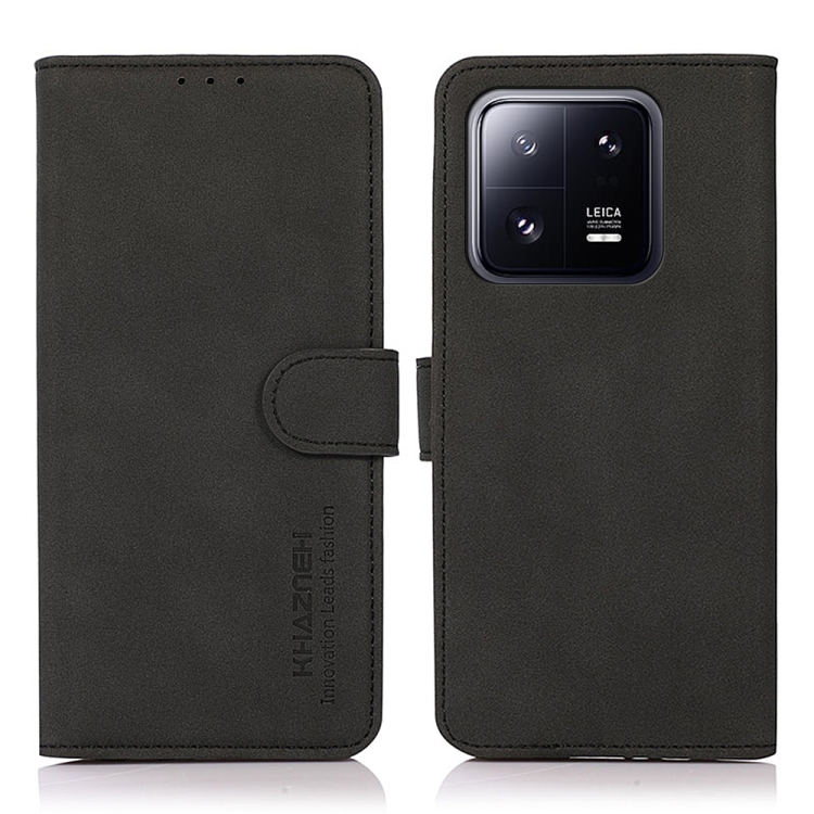 KHAZNEH KHAZNEH Xiaomi 13 Pro 5G Fodral Retro Läder Svart