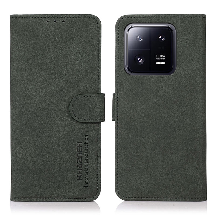 KHAZNEH KHAZNEH Xiaomi 13 5G Fodral Retro Läder Grön