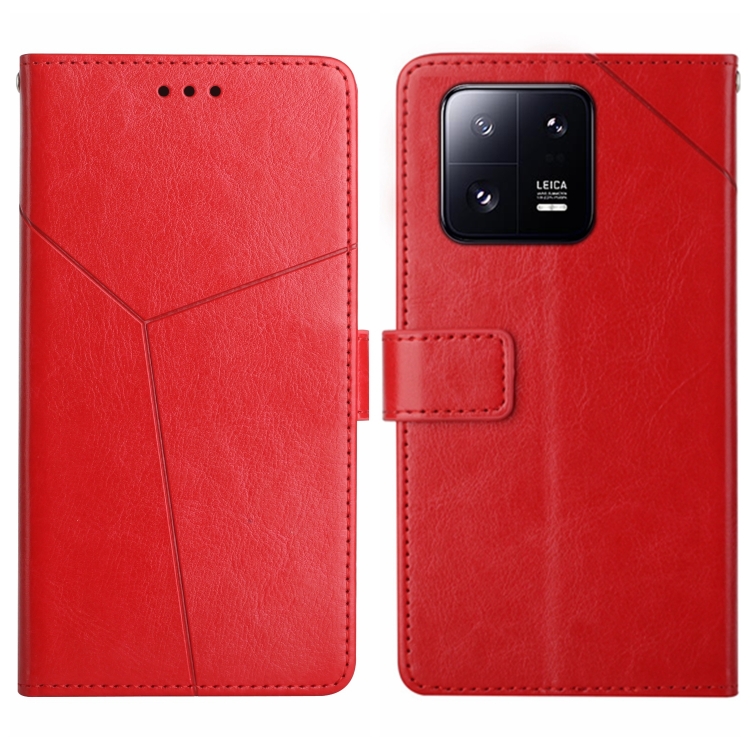  Xiaomi 13 5G Fodral Y-Design Läder Röd