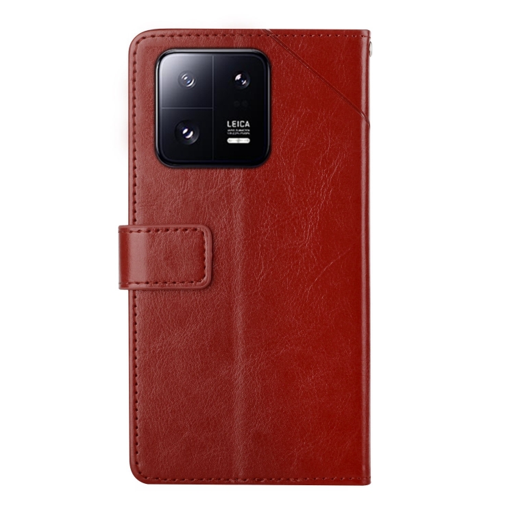  Xiaomi 13 5G Fodral Y-Design Läder Brun