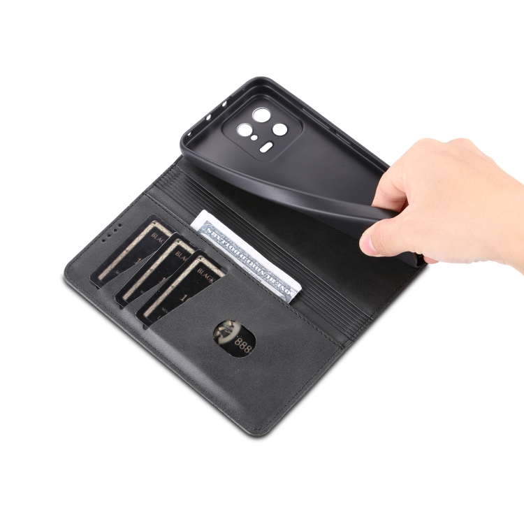 AZNS AZNS Xiaomi 13 5G Fodral Flip Läder Svart