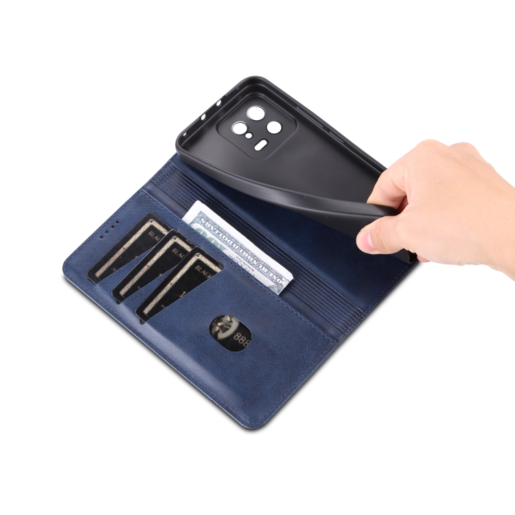 AZNS AZNS Xiaomi 13 5G Fodral Flip Läder Blå