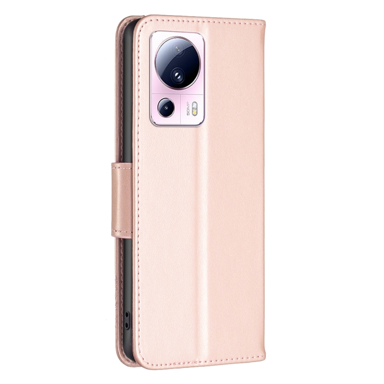  Xiaomi 13 Lite 5G Fodral Med Fjäril Tryck Roséguld