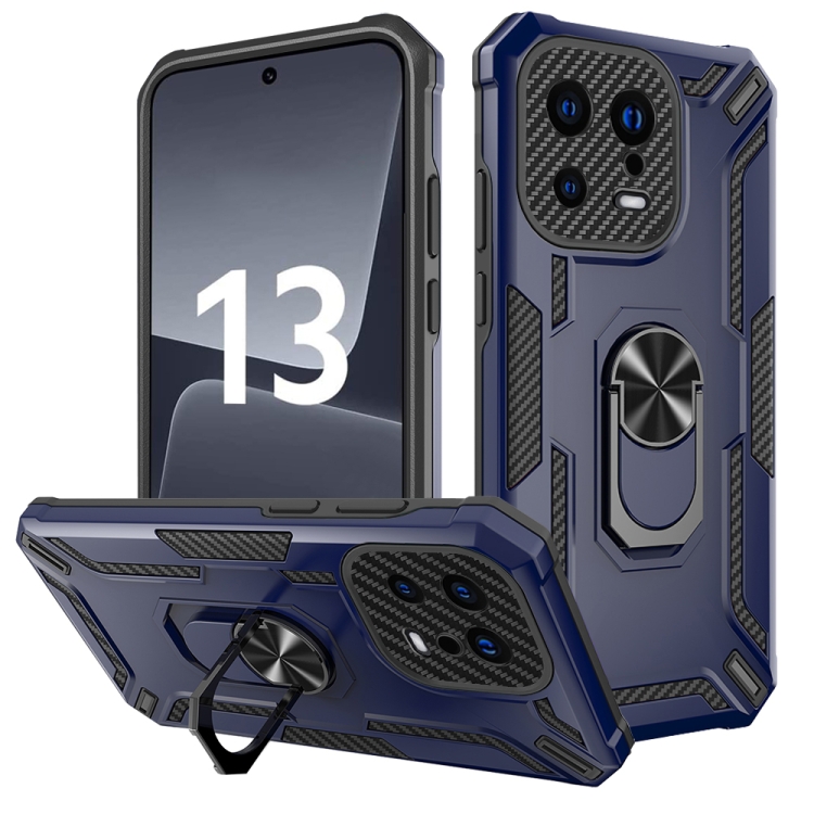  Xiaomi 13 5G Skal Ring Shockproof Armor Blå
