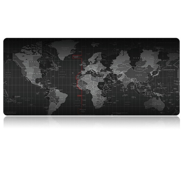  700 x 300 mm Musmatta/Skrivbordsmatta S Världskarta