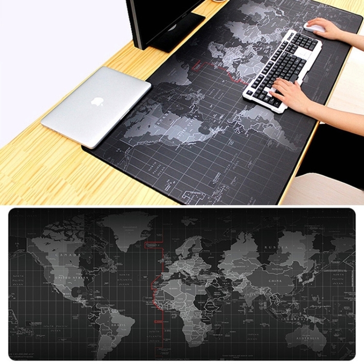  1000 x 500 mm Musmatta/Skrivbordsmatta XL Världskarta