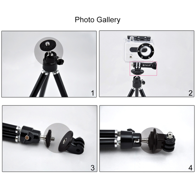 PULUZ PULUZ Tripod Mount Adapter För GoPro/DJI/Insta360 Actionkameror Svart