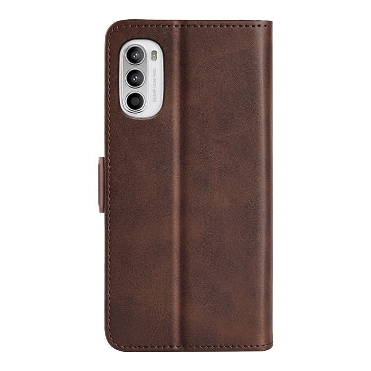  Motorola Moto G52/G82 Fodral Magnetisk Stängning Brun