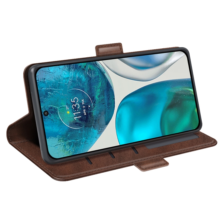  Motorola Moto G52/G82 Fodral Magnetisk Stängning Brun