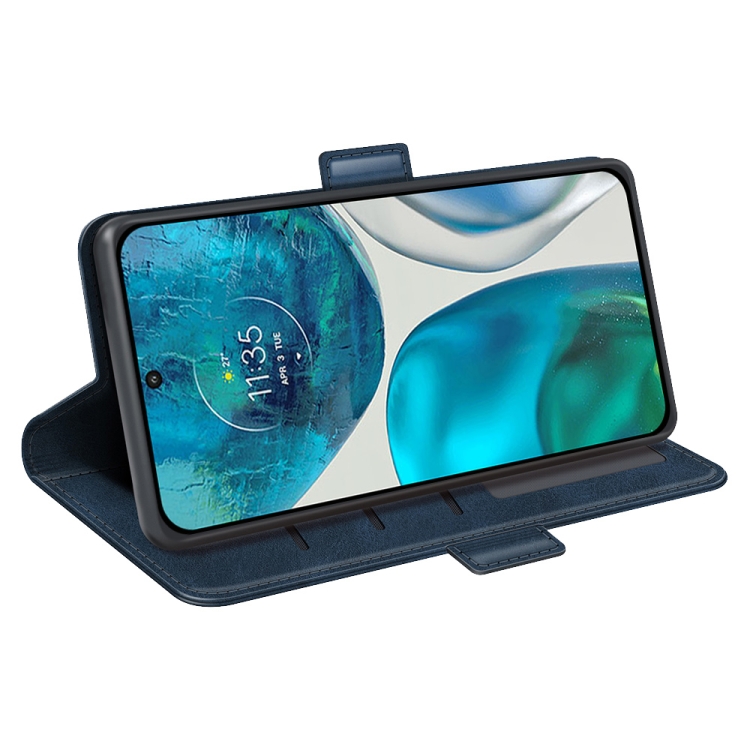  Motorola Moto G52/G82 Fodral Magnetisk Stängning Blå