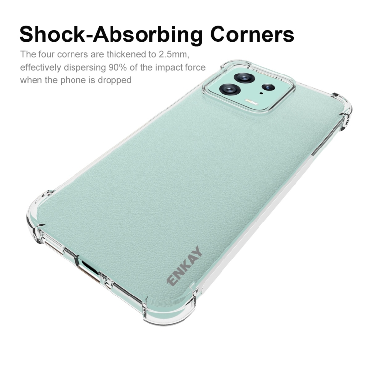 ENKAY ENKAY Xiaomi 13 5G Skal Shockproof TPU Transparent