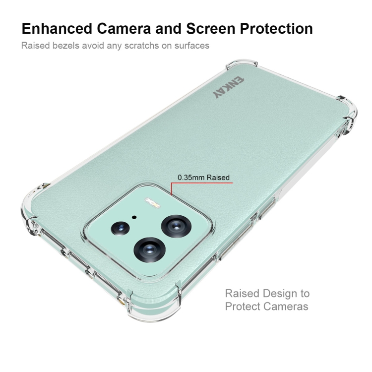 ENKAY ENKAY Xiaomi 13 5G Skal Shockproof TPU Transparent