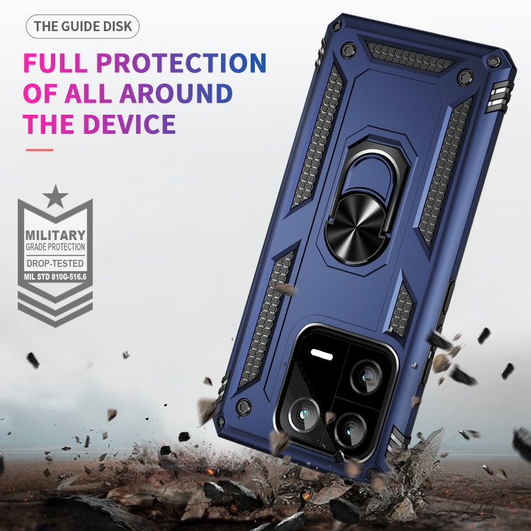  Xiaomi 13 Pro 5G Skal Ring Armor Blå