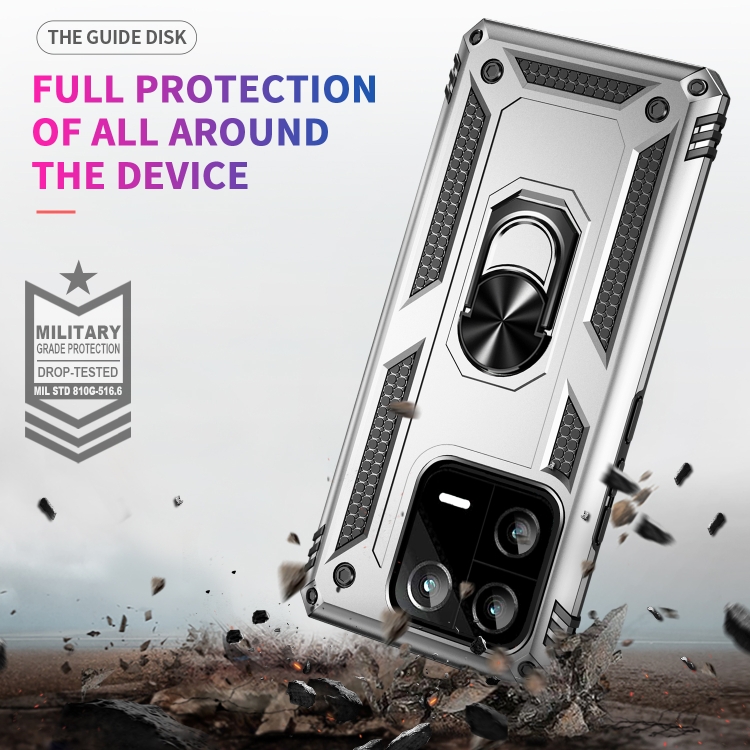  Xiaomi 13 Pro 5G Skal Ring Armor Silver
