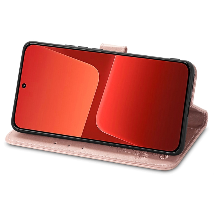  Xiaomi 13 5G Fodral Med Blommigt Tryck Roséguld