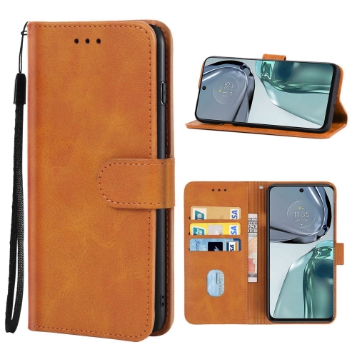  Motorola Moto G62 5G Fodral Solid Läder Brun