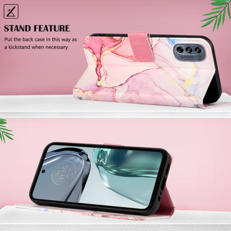  Motorola Moto G62 5G Fodral Marmor Roséguld