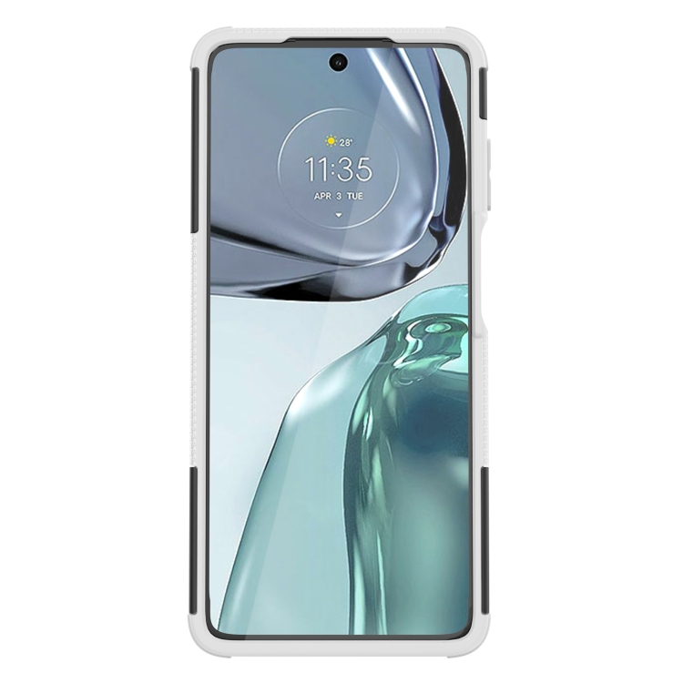  Motorola Moto G62 5G Skal Ultimata Stöttåligt med Stöd Vit