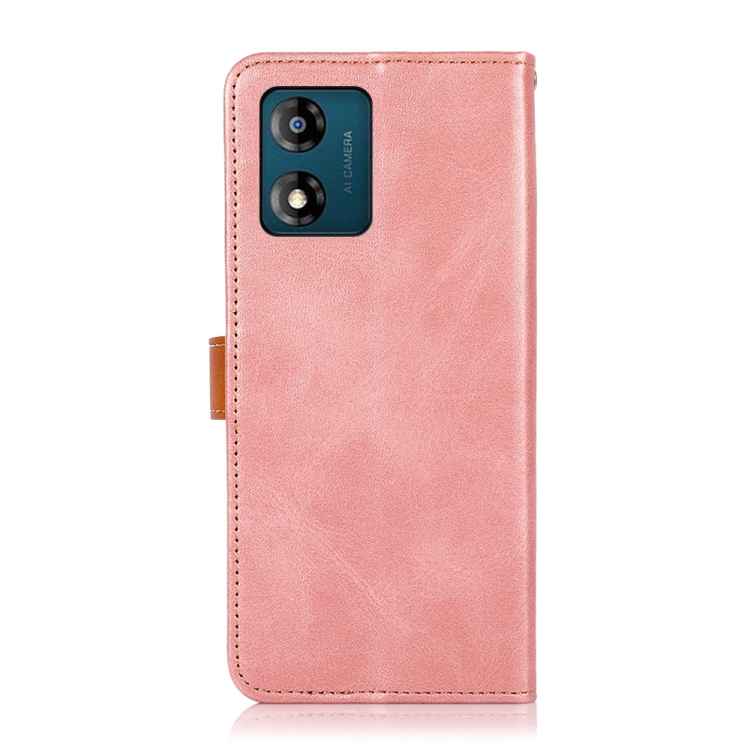 KHAZNEH KHAZNEH Motorola Moto E13 Fodral Dual-Color Roséguld