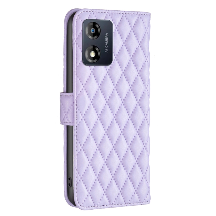 Motorola Moto E13 Fodral Diamond Läder Lila