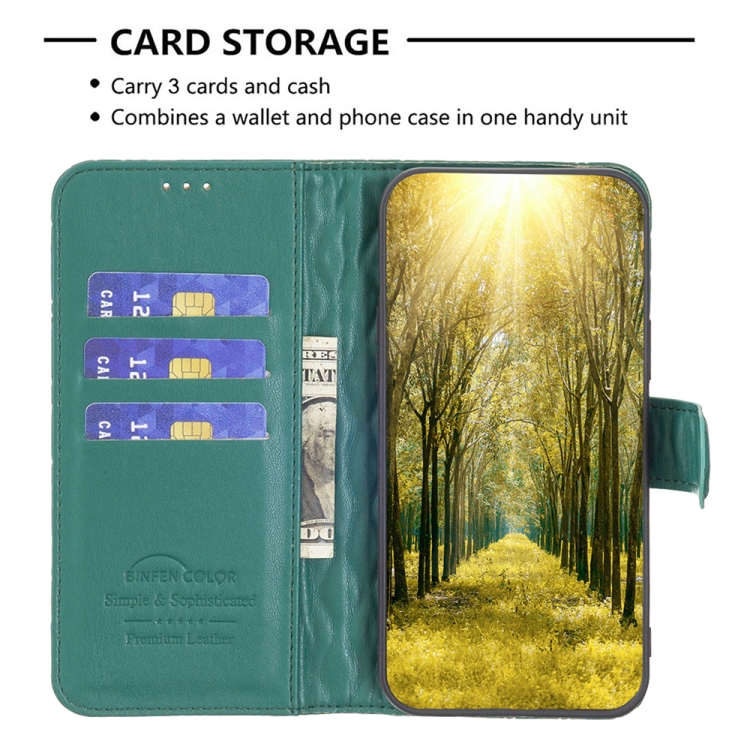  Motorola Moto G73 5G Fodral Diamond Läder Grön