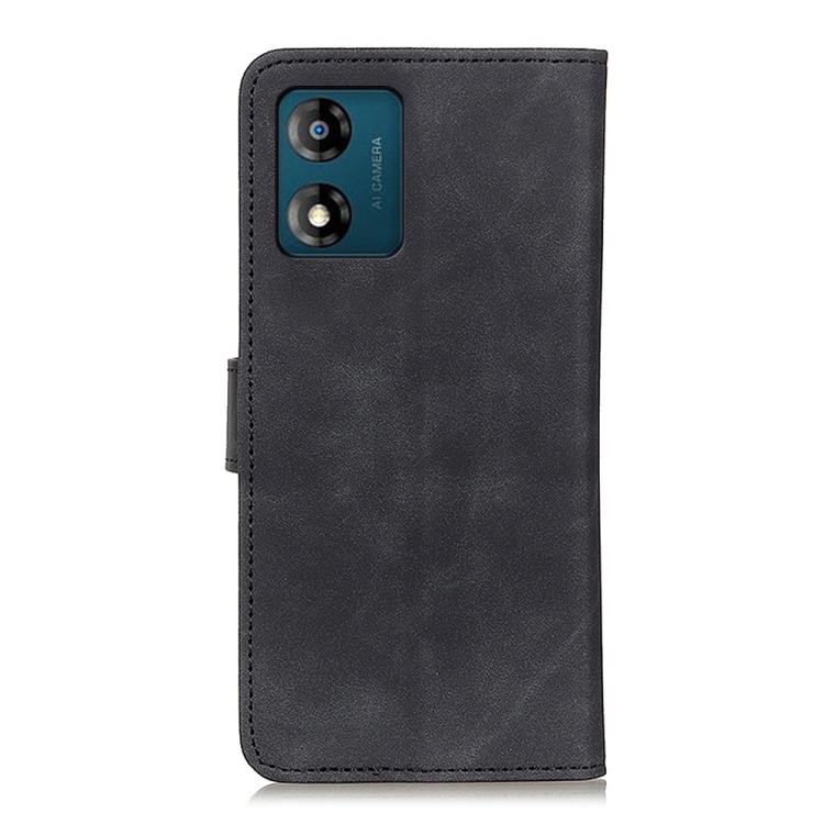 KHAZNEH KHAZENH Motorola Moto E13 Fodral Retro Läder Svart