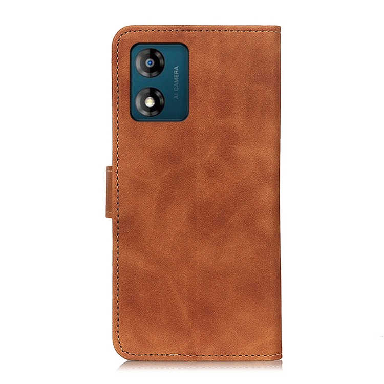 KHAZNEH KHAZENH Motorola Moto E13 Fodral Retro Läder Brun