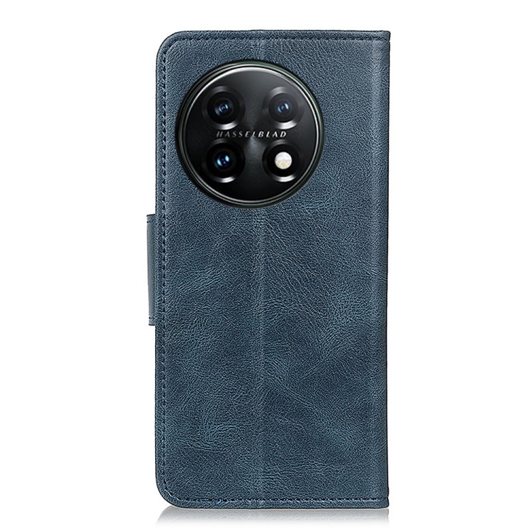  OnePlus 11 5G Fodral Crazy Horse Läder Blå
