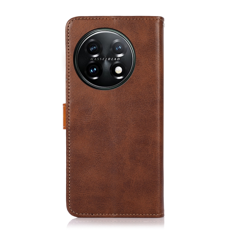 KHAZNEH KHAZNEH OnePlus 11 5G Fodral Dual-Color Brun