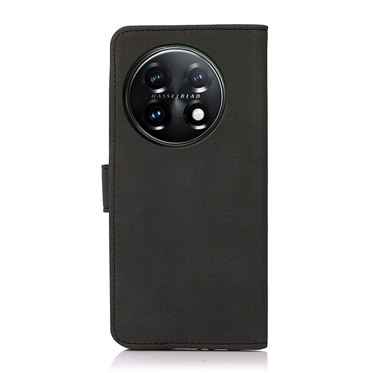 KHAZNEH KHAZNEH OnePlus 11 5G Fodral Matt Läder Svart