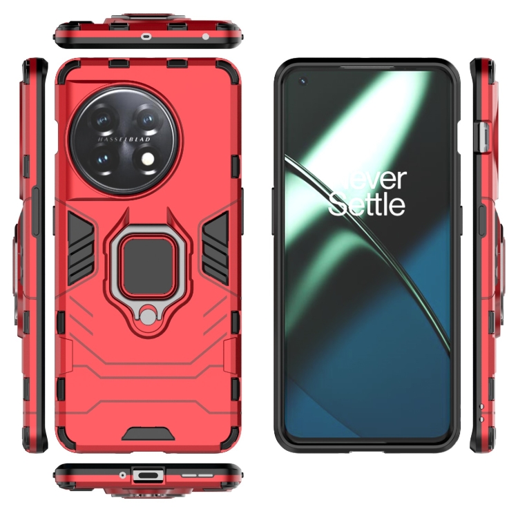  OnePlus 11 5G Skal Ring Hybrid Armor Röd