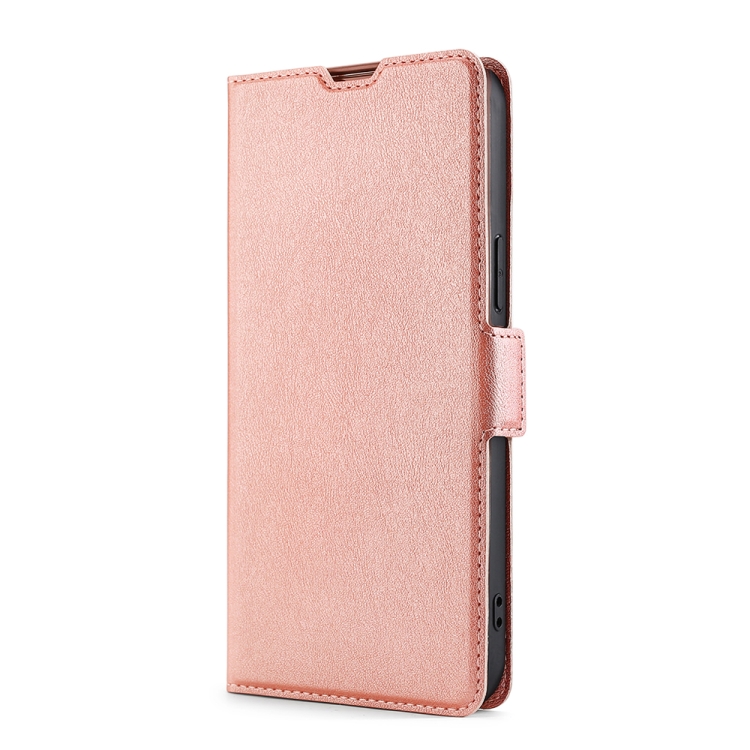 Motorola Moto E13 Fodral Slim Läder Roséguld