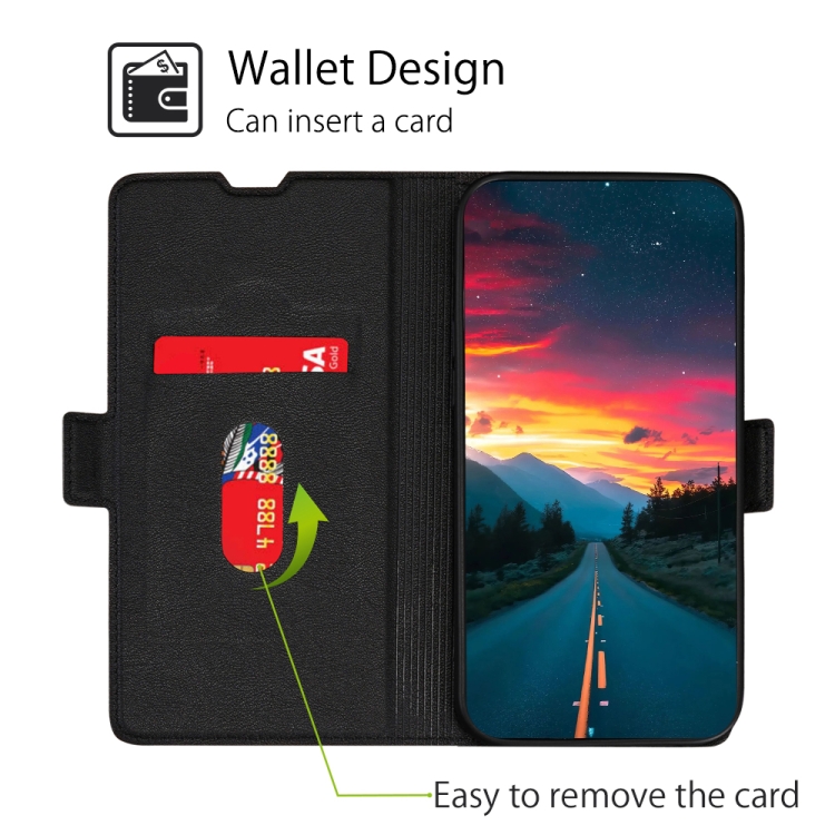  Motorola Moto G13 / G23 / G53 5G Fodral Slim Svart