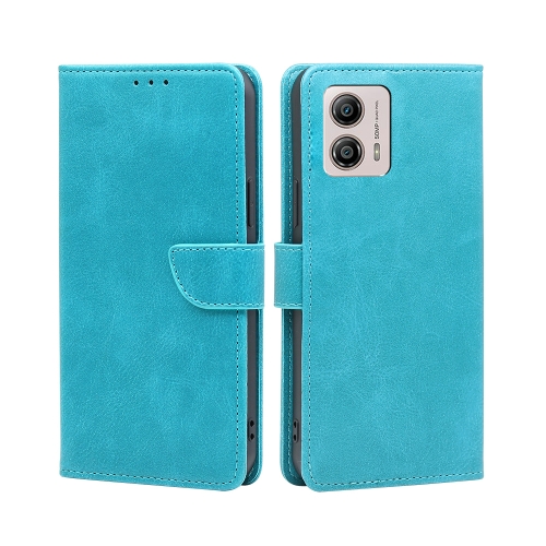  Motorola Moto G13 / G23 / G53 5G Fodral Solid Läder Blå