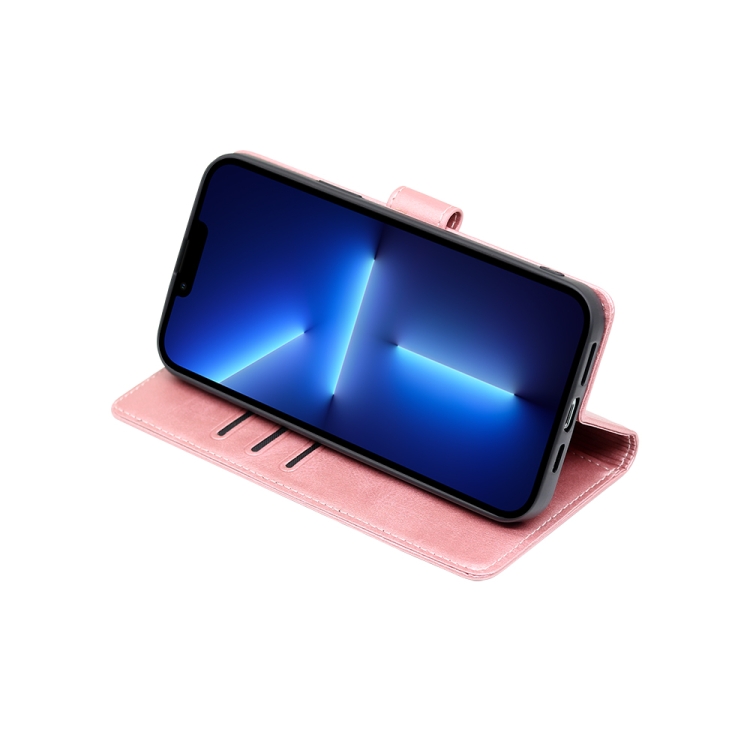  Motorola Moto G13 / G23 / G53 5G Fodral Solid Läder Roséguld