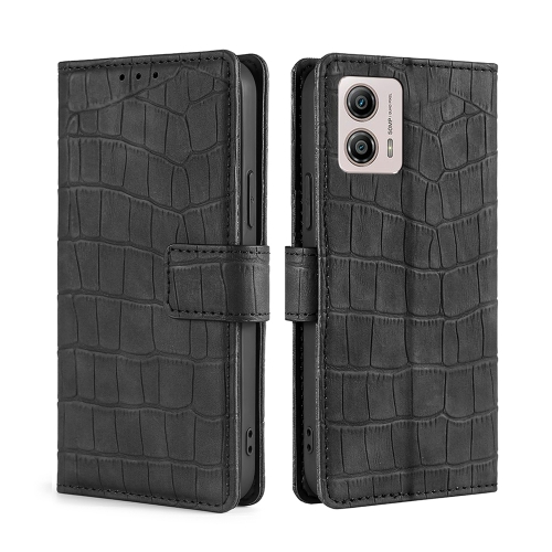  Motorola Moto G13 / G23 / G53 5G Fodral Krokodil Textur Svart